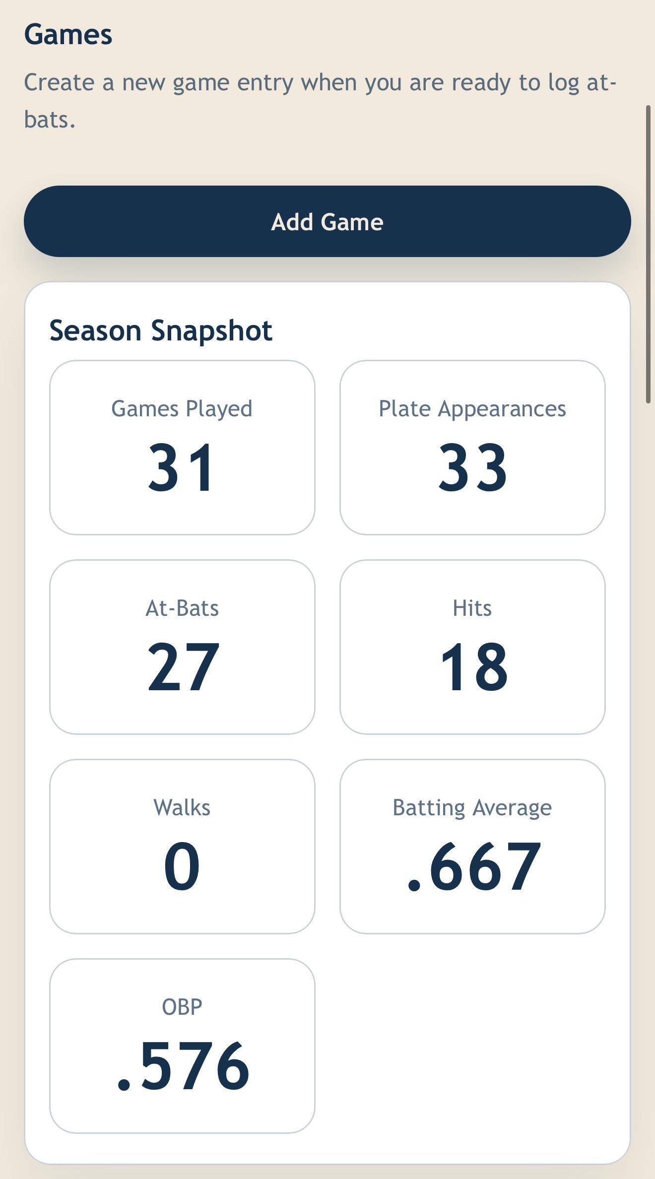 Hitting Log dashboard progress screen
